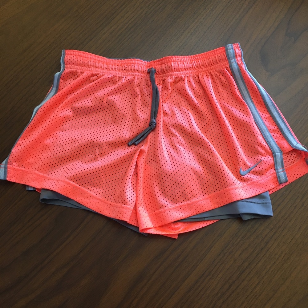 Nike Dry fit Running Short Size Small- Orange and Grey